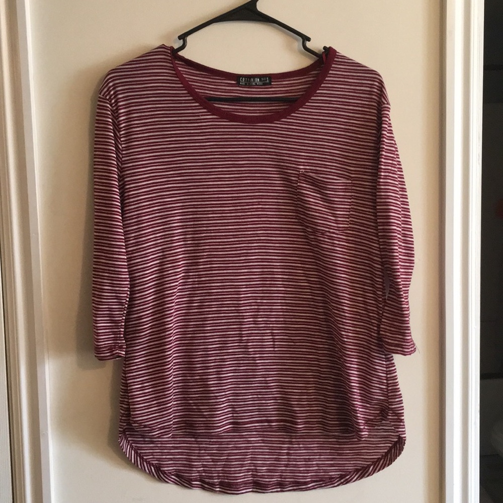 Red stripe top
